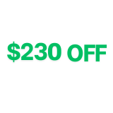 Get $230 Off Site-wide Today