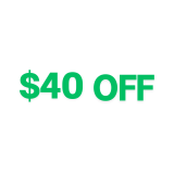 Get $40 Off Your first Order